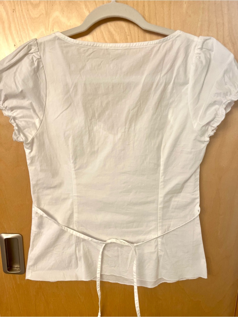 John Galt White Puff Sleeve Top - Picture 5 of 14